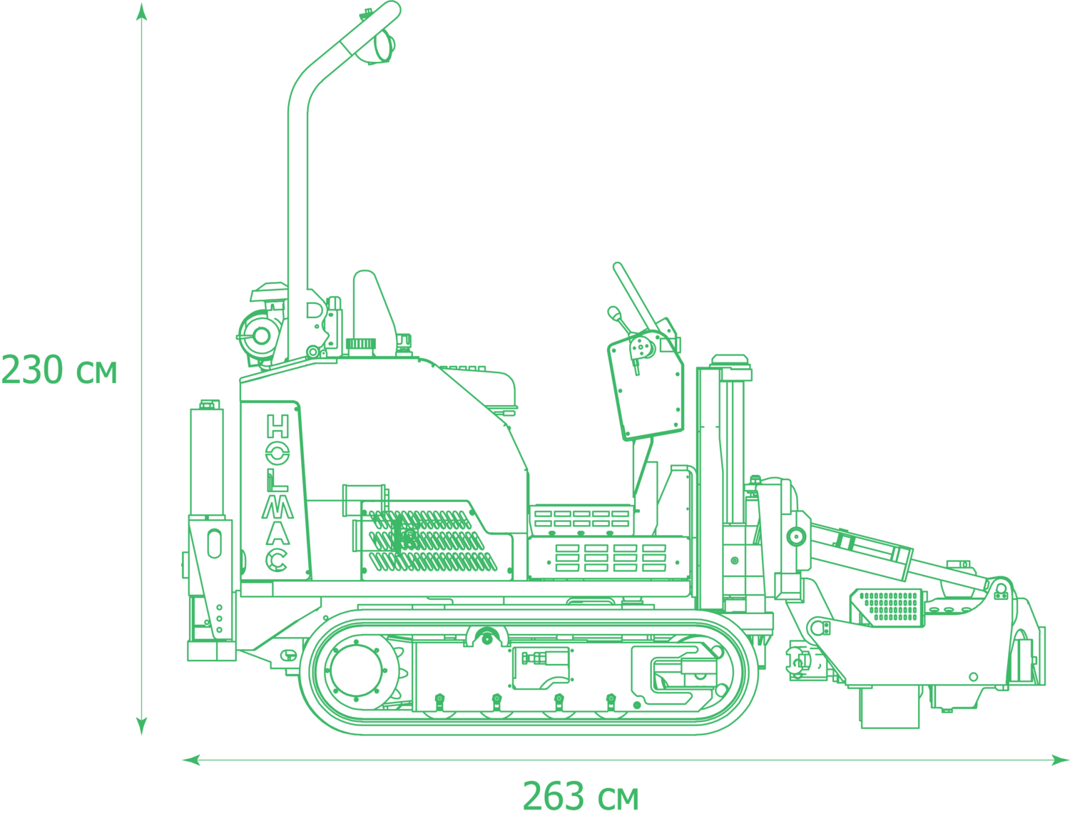 Holmac HZC 30 сбоку